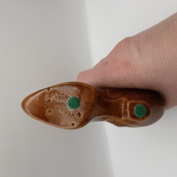 Vintage Ceramic Victorian Boot 5" X 4.25" - Picture 6 of 7